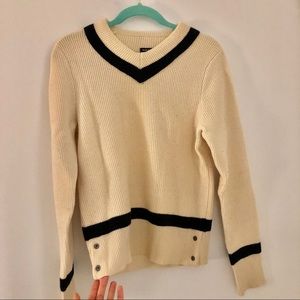 Club Monaco Wool& Cashmere Varsity Sweater XS